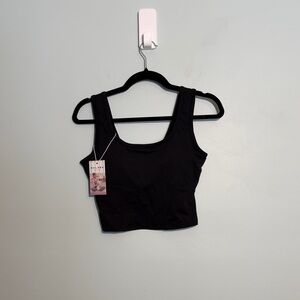 HALARA Play It My Way Cropped Yoga Tank with Built in Bra Women’s Size Small NWT